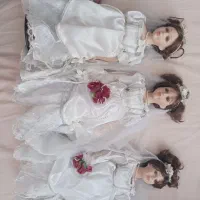 عروسک سرامیکی سه قلو عروس