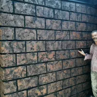 سیمانکاری حرفه ای فقط طرح دار رنگ امیزی