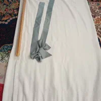 دو عدد پرده حریر کتان نونو استفاده نشده