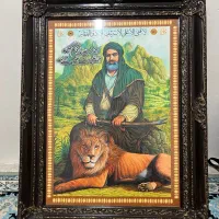 تابلو با قاب چوبی