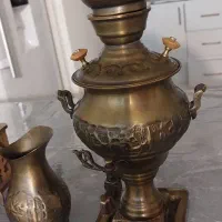 سماور برنجی دکوری دست ساز