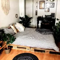 تختخواب ساخته شده با پالت روسی