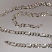 گردنبند نقره ایتالیایی فیگارو 43 گرمی