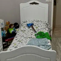 تخت خواب کودک ساحل چوب طرح پوپوکودک،نوجوان+تشک