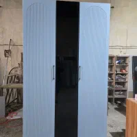 کمد لباس درب لولایی ممبران و فریم لس ( مدل هلالی )