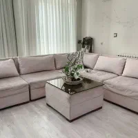 مبل 6 نفره  ال مینیمال با جلو مبلی