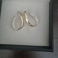 گوشواره طرح اشک نگینی