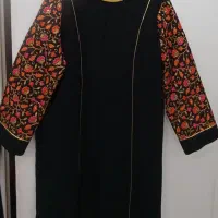 مانتو کتی لباس مجلسی آستین کار شده نو