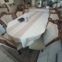 مبلمان استیل ومیز نهارخوری ۸ نفره