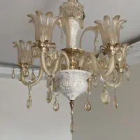 دو عدد لوستر کریستال