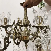 دو عدد لوستر ۴شاخه و ۸ شعله