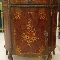 کنسول نیم گرد معرق و برنز کوب