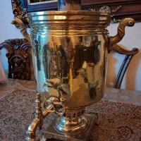 سماور زغالی اتیشی برنجی