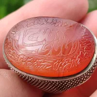 انگشتر نقره استاد نجفی سنگ عقیق یمن خط کوپال صفوی