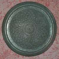 سینی مسی قدیمی (طرح قلم زنی)