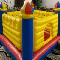 فروش ست کامل بازی کودک (قلعه بادی، تاب، سرسره)