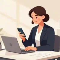 استخدام کار با گوشی