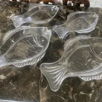 ۴عدد ظرف سرو غذا طرح ماهی