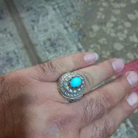 انگشتر فیروزه نیشابور و عقیق