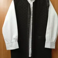 مانتو قیمت مناسب بارونی جلیقه لی