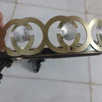 سینی شیشه ای نگین دار  جدید