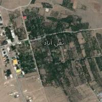 زمین 300 متری با اب قنات تقی اباد  جاده نصر اباد