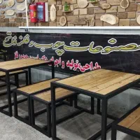 میز و صندلی چوب و فلز - شیک ، محکم ، خاص