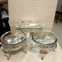 سوفله خوری پیوتر مرغ. سوپ. سالاد