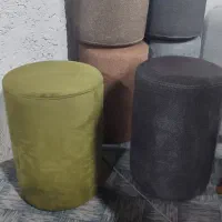 پاف مبلی گرد میز آرایش و صندلی