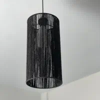 ۲عدد  لوستر مکرومه  مشکی