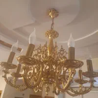 لوستر تمام برنج ۸ شاخه