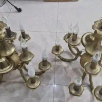 لوستر برنجی جفت