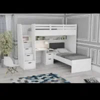 تخت دو طبقه میز تحریر دار