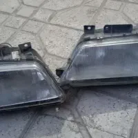 سلام یک جفت چراغ جلو پژو با راهنا کامل در حد