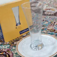 لیوان بلور یک دست 6 تایی