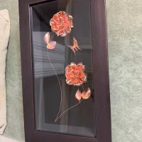 تابلو مسی سه گل با جعبه