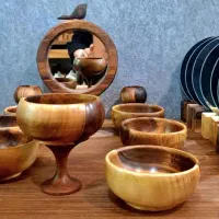 هفت سین چوبی چوب گردو عمده و تک