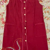 مانتو سارافون‌ سنتی جنس نخی