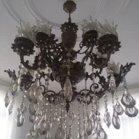 لوستر ۵ شاخه برنز ( در حد نو )