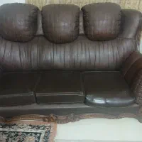 مبل راحتی چرم ۷نفر درحد نو