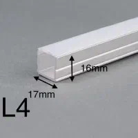 پروفیل و دیفیوزر لاین نوری کد L4 لاینر روکار