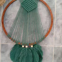 دیوار کوب مکرومه