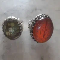 دو عدد انگشتر نقره