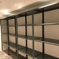 قفسه انباری طوسی .قفسه بندی. کارکرده و نو