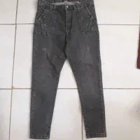 شلوار لی زغال سنگی تیره