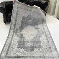 فرش کلاسیک زمینه طوسی روشن