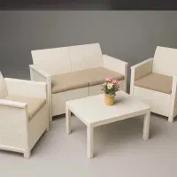 ست مبل حیاط استخر فضای باز بیرونی روف مبلمان حصیری