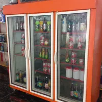 یخچال ایستاده ۲متری سوپر مارکت بدون برفک (نفراست)