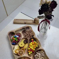 ظروف چوبی سینی 6 خانه