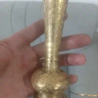 گلدان برنج کوچک قیچی قدیمی
